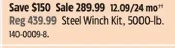 Canadian Tire Champion Steel Winch Kit, 5000-lb offer