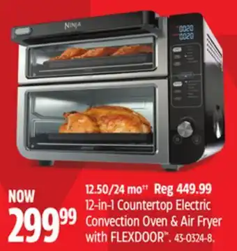 Canadian Tire Ninja Double Door 12-in-1 Countertop Electric Convection Oven & Air Fryer with FLEXDOOR offer