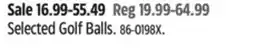 Canadian Tire Selected Golf Balls offer