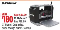 Canadian Tire 13˝ Planer offer