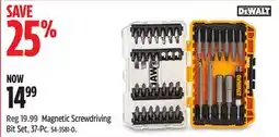 Canadian Tire DEWALT Magnetic Screwdriving Bit Set offer