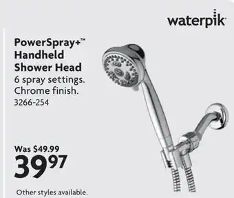 Home Hardware PowerSpray + Handheld Shower Head offer