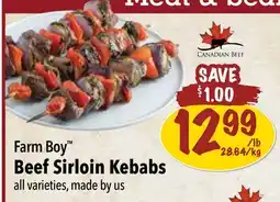 Farm Boy Farm Boy Beef Sirloin Kebabs offer