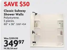 Home Hardware Classic Subway Shower Walls offer