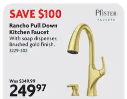 Home Hardware Rancho Pull Down Kitchen Faucet offer