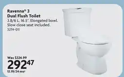 Home Hardware Ravenna 3 Dual Flush Toilet offer