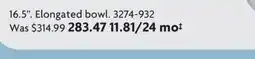 Home Hardware 16.5 Ravenna 3 Elongated bowl offer