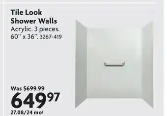 Home Hardware Tile Look Shower Walls offer
