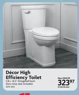 Home Hardware Décor High Efficiency Toilet offer