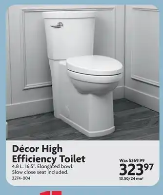 Home Hardware Décor High Efficiency Toilet offer