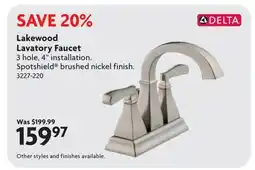 Home Hardware Lakewood Lavatory Faucet offer