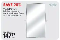 Home Hardware Yelda Mirrors offer