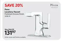 Home Hardware Penn Lavatory Faucet offer