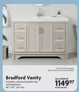 Home Hardware Bradford Vanity offer