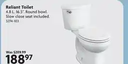 Home Hardware Reliant Toilet offer