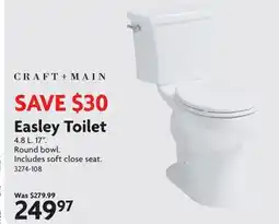 Home Hardware Easley Toilet offer