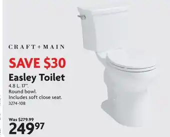 Home Hardware Easley Toilet offer