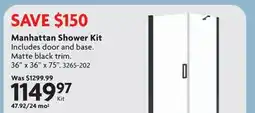 Home Hardware Manhattan Shower Kit offer