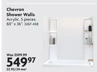 Home Hardware Chevron Shower Walls offer