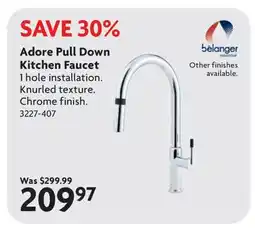 Home Hardware Adore Pull Down Kitchen Faucet offer
