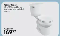 Home Hardware Reliant Toilet offer