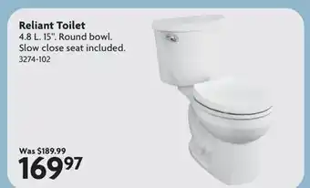 Home Hardware Reliant Toilet offer