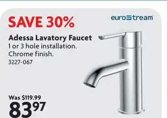 Home Hardware Adessa Lavatory Faucet offer