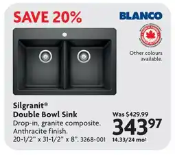 Home Hardware Silgranit Double Bowl Sink offer