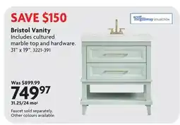 Home Hardware Bristol Vanity offer