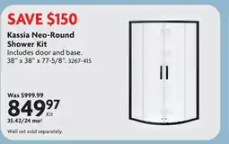 Home Hardware Kassia Neo-Round Shower Kit offer