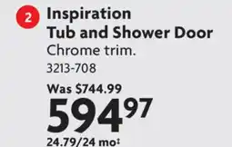 Home Hardware Inspiration Tub and Shower Door offer