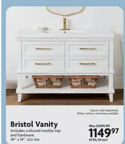 Home Hardware Bristol Vanity offer