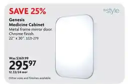 Home Hardware Genesis Medicine Cabinet offer
