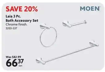 Home Hardware Laia 3 Pc. Bath Accessory Set offer