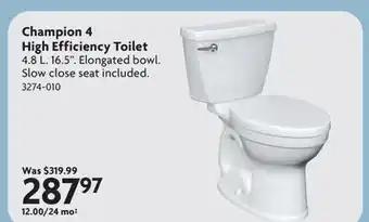 Home Hardware Champion 4 High Efficiency Toilet offer