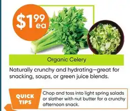 Healthy Planet Organic Celery offer