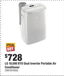 Home Depot LG 10,000 BTU Dual Inverter Portable Air Conditioner offer