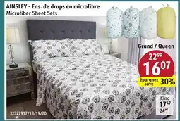 Sushi Shop AINSLEY Queen Microfiber Sheet Sets offer