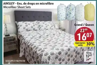 Sushi Shop AINSLEY Queen Microfiber Sheet Sets offer
