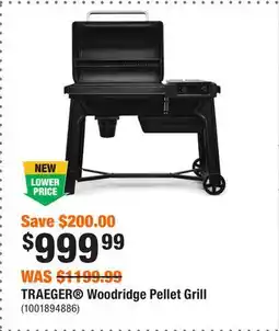 Home Depot TRAEGER Woodridge Pellet Grill offer