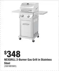 Home Depot NEXGRILL 2-Burner Gas Grill in Stainless Steel offer
