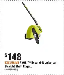 Home Depot EXCLUSIVE RYOBI Expand-It Universal Straight Shaft Edger offer