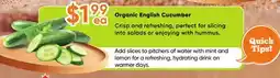 Healthy Planet Organic English Cucumber offer