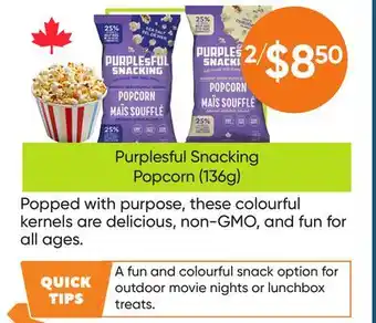 Healthy Planet Purplesful Snacking Popcorn offer