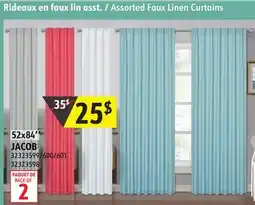 Sushi Shop Assorted Faux Linen Curtains offer