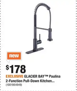Home Depot EXCLUSIVE GLACIER BAY Paulina 2-Function Pull-Down Kitchen offer