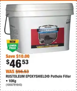 Home Depot RUSTOLEUM EPOXYSHIELD Pothole Filler • 10Kg offer