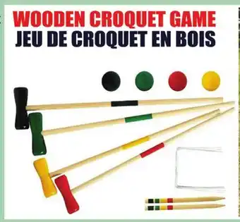 Sushi Shop Wooden Croquet Game offer