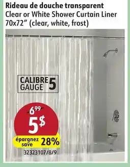 Sushi Shop Clear or White Shower Curtain Liner offer