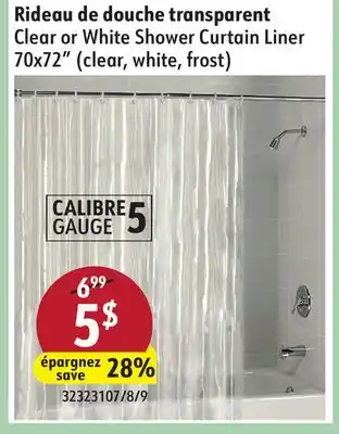 Sushi Shop Clear or White Shower Curtain Liner offer